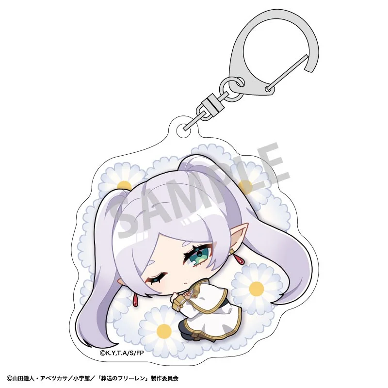 Frieren: Beyond Journey's End Trading Acrylic Keychains / Original Illustration Blind Box - 1 Unidade Aleatória